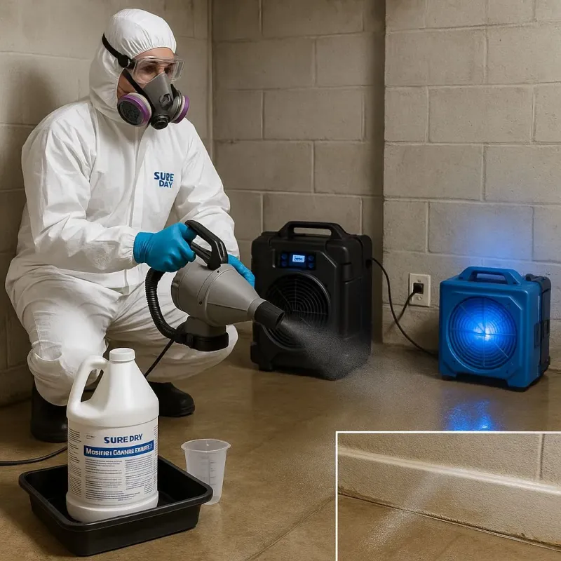 Sanitization and Odor Removal process in Collinsville, TX